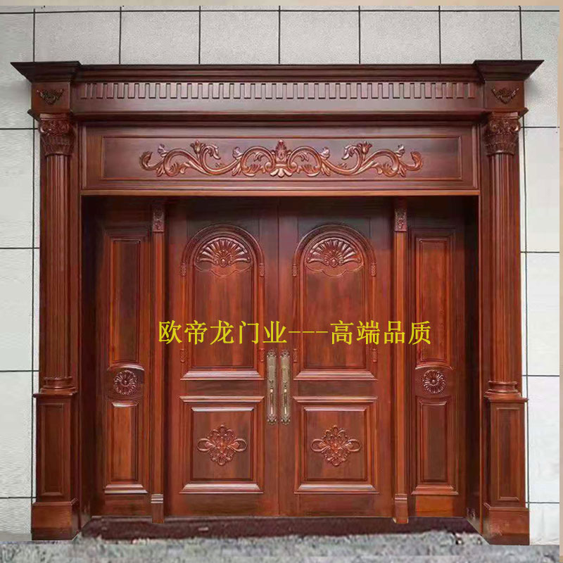 佛山花梨木大門(mén)多少錢(qián)一方,別墅入戶(hù)柚木雙開(kāi)大門(mén)報(bào)價(jià)，花梨木門(mén)廠(chǎng)家地址電話(huà)